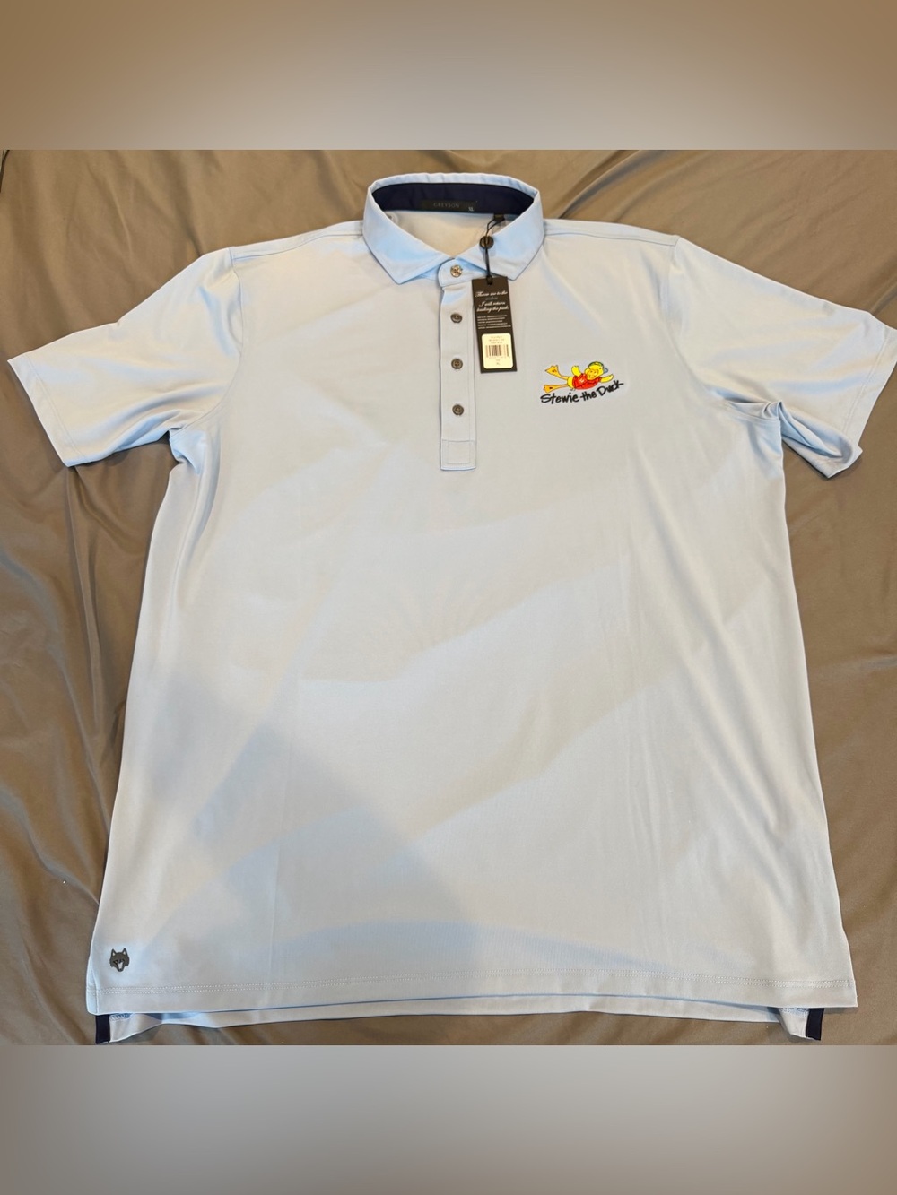 Rare NWT GREYSON Men's XL Short Sleeve "Stewie The Duck" Golf Performance Shirt